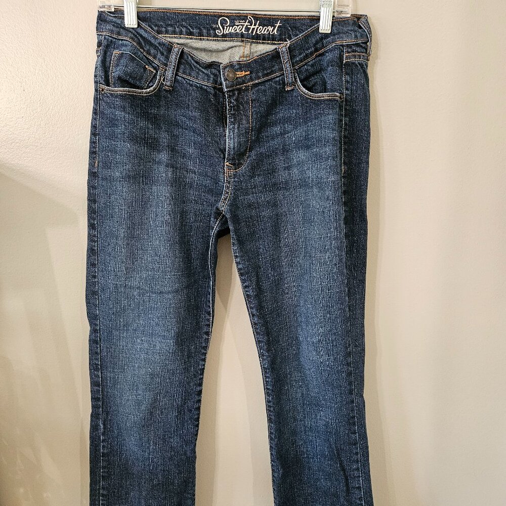 Old Navy Sweetheart 10 Long Sweetheart Bootcut Medium wash Jeans Denim